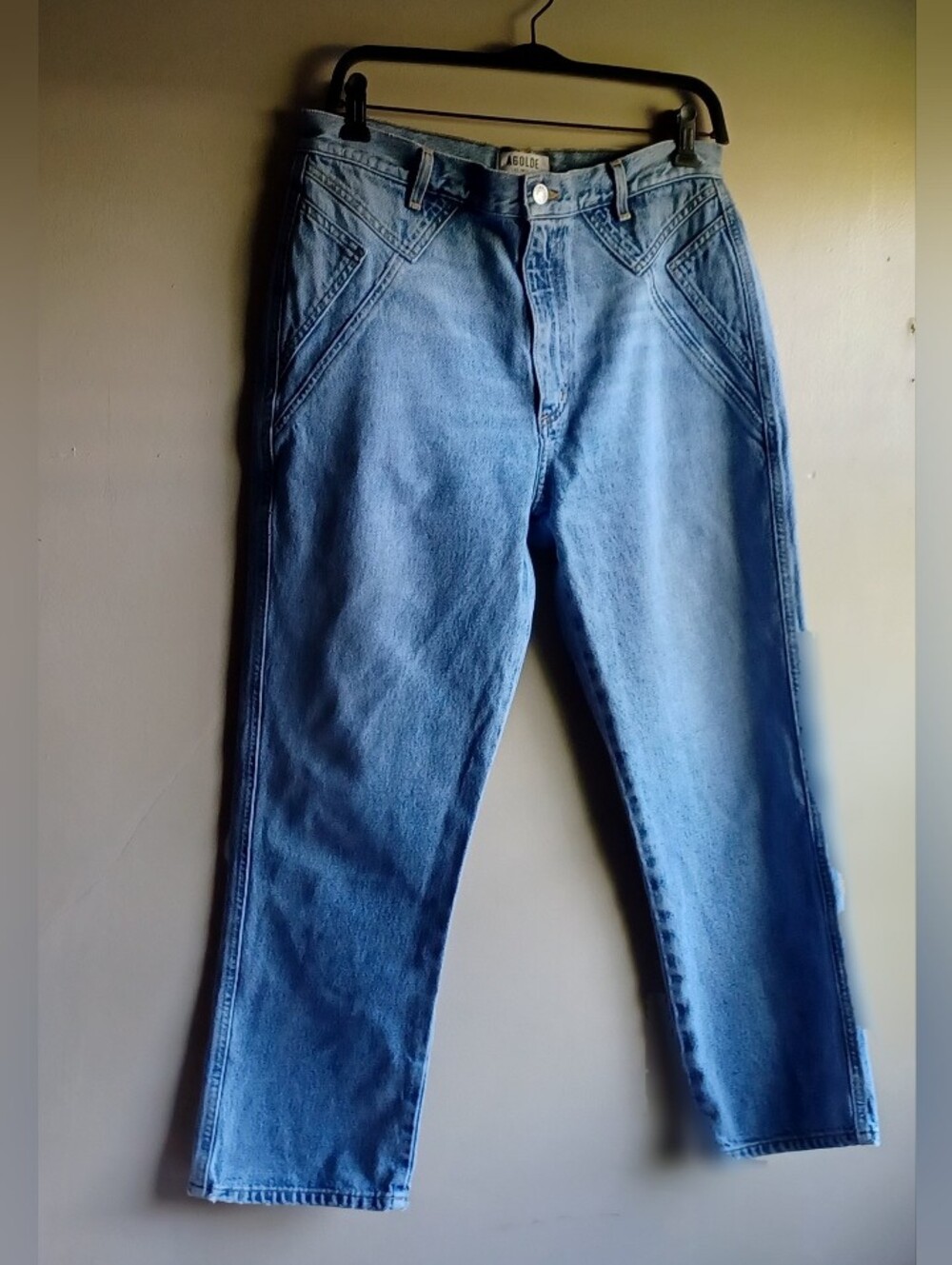 AGOLDE Dorian High Waist Jeans In Light Wash Sz31